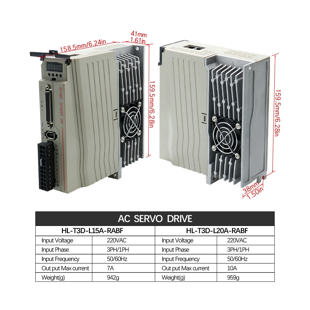 CNC 조각기용 서보 모터 400w 600w 750w 1000w 서보 드라이버 17 비트 앱솔루트 인코더 AC220V 1.27Nm-3.8Nm 543ozin, 인기 판매