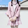 Japanese Jk Uniforms Students 13 Colors Red/Pink/Black Blazer High School Jacket Girls College Style Autumn Suit School Uniforms 5