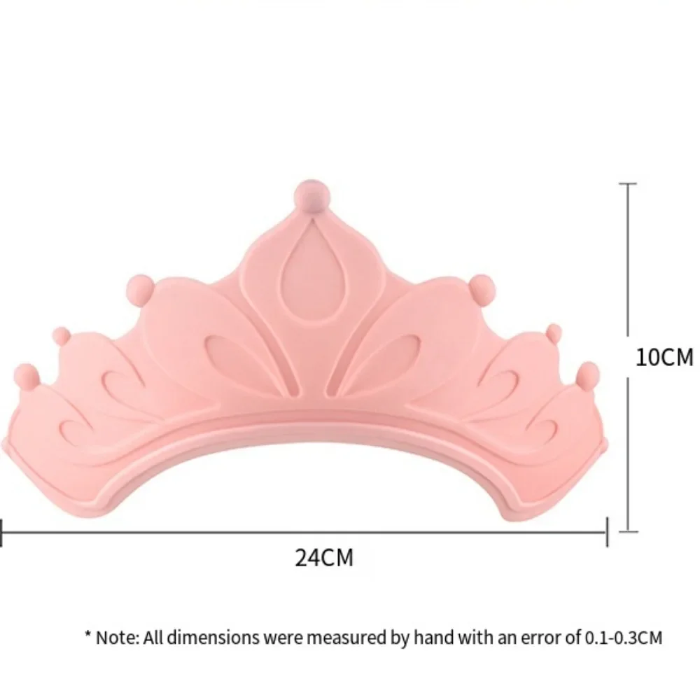 Hair Wash Hat Shampoo Shower Cap Baby Hat Baby Adjustable Crown Shampoo Cap Soft Rubber Cartoon Eye and Ear Protection Shower Hat Waterproof Bathing Caps for Children