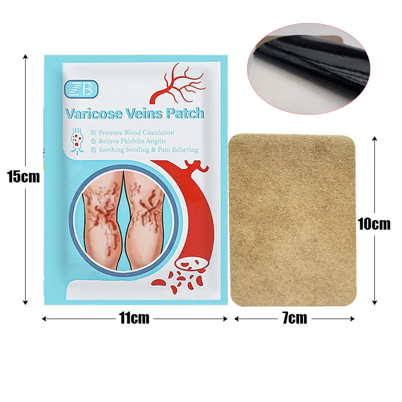 Varicose vein patch for treatment of varicose muscle vasculitis alleviating muscle swelling pain 6pcs=1bag