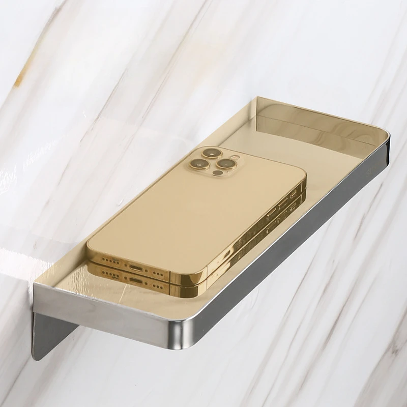 Multi-Purpose 304 Stainless Steel Wall Mounted Shelf 26cm 18cm Adjustable Organizer for Kitchen Cabinet,Bathroom Shower,