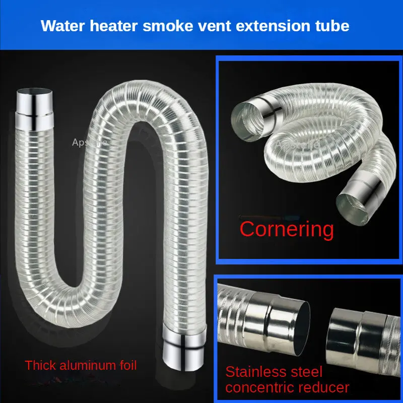 

Exhaust Pipe Expansion Hose Extended Smoke Pipe Gas Water Heater Exhaust Pipe Elbow Forced Exhaust Domestic Flue Chimney