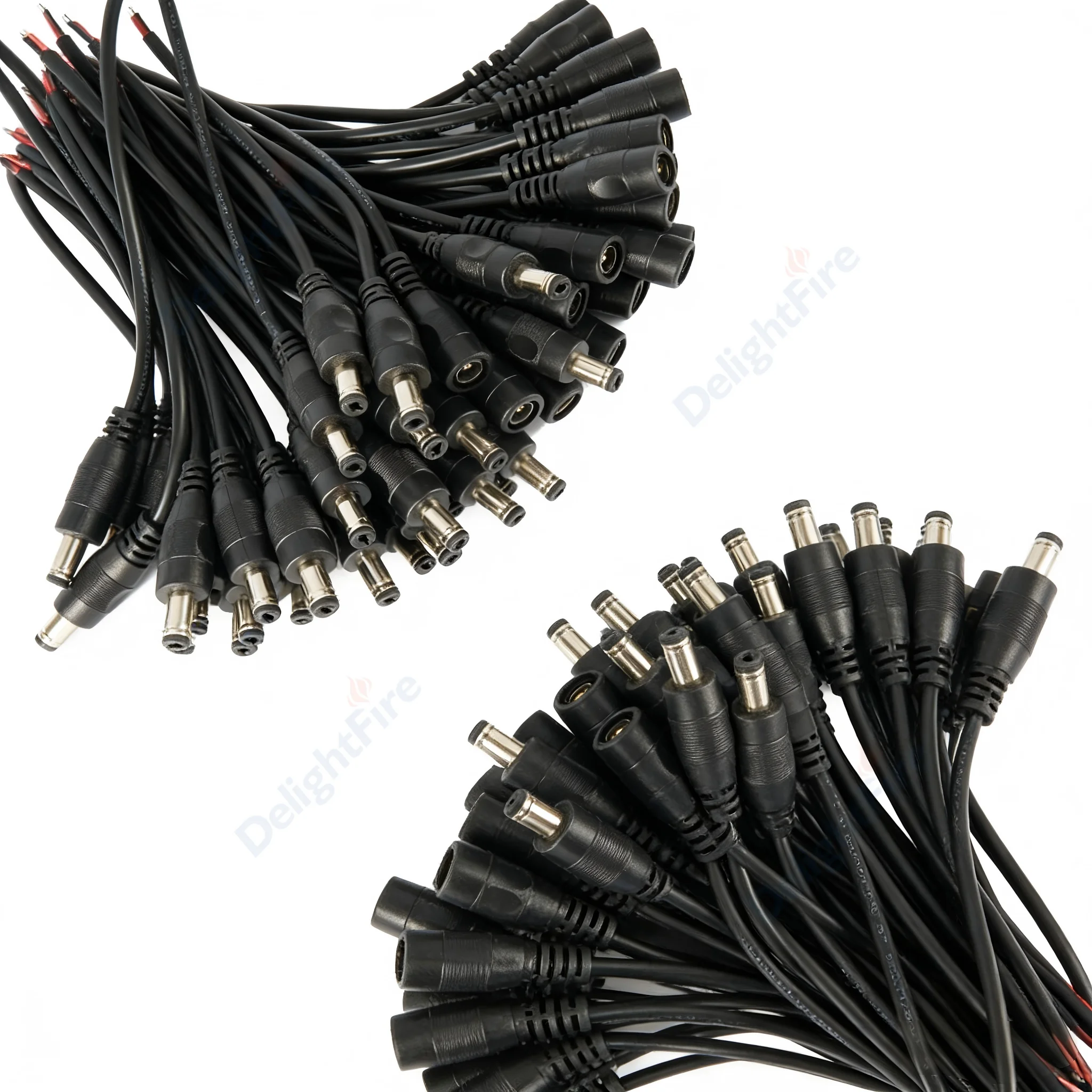 5.5 2.1mm DC 연장 케이블 22 20 18 AWG 연장 코드 12V 남성-여성 전..