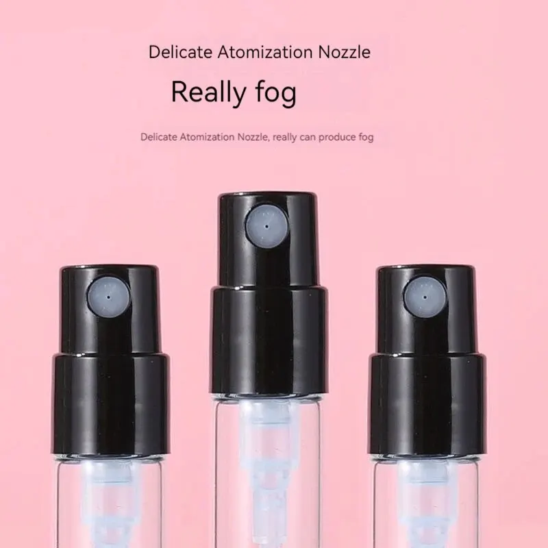 5PCS 10ML Clear Mini Perfume Glass Bottle Empty Cosmetic Bottle Sample Test Tube Thin Glass