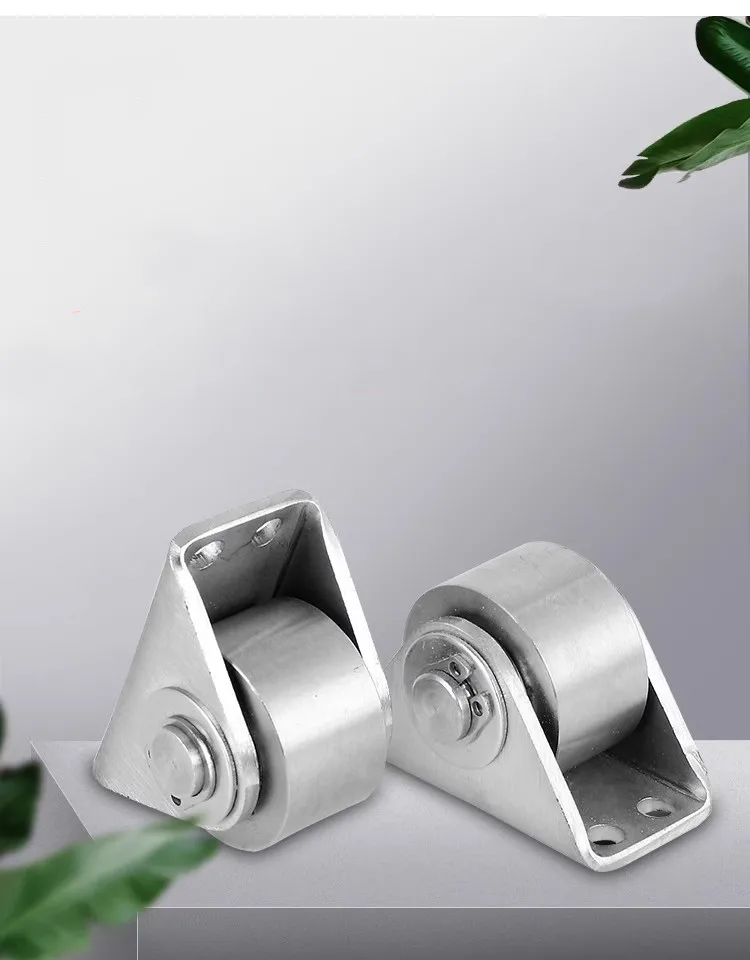 Description Picture 2 of item1pc 304 Stainless Steel Pulley Furniture Directional Wheel Trolley Bearing Pulley Sliding Door Window Roller Furniture Hardware
