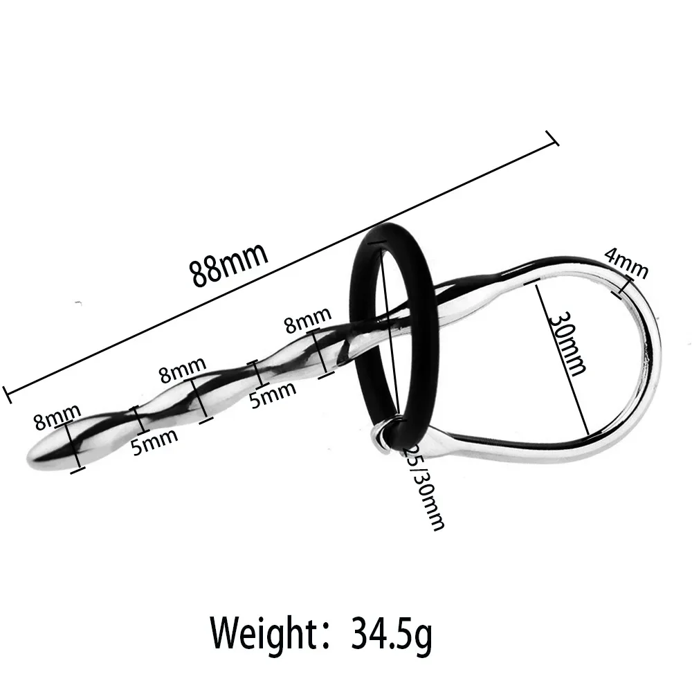 Male Masterbator Anal Sounds Urethral Dilators Catheters Stainless Steel Penis Plug Male Chastity Sex Toys for Men Erotic Sex