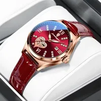 POEDAGAR Luxury Casual Watches For Women Waterproof Calendar Leather Ladies Watch High Quality Fashion Woman's Quartz Wristwatch 1