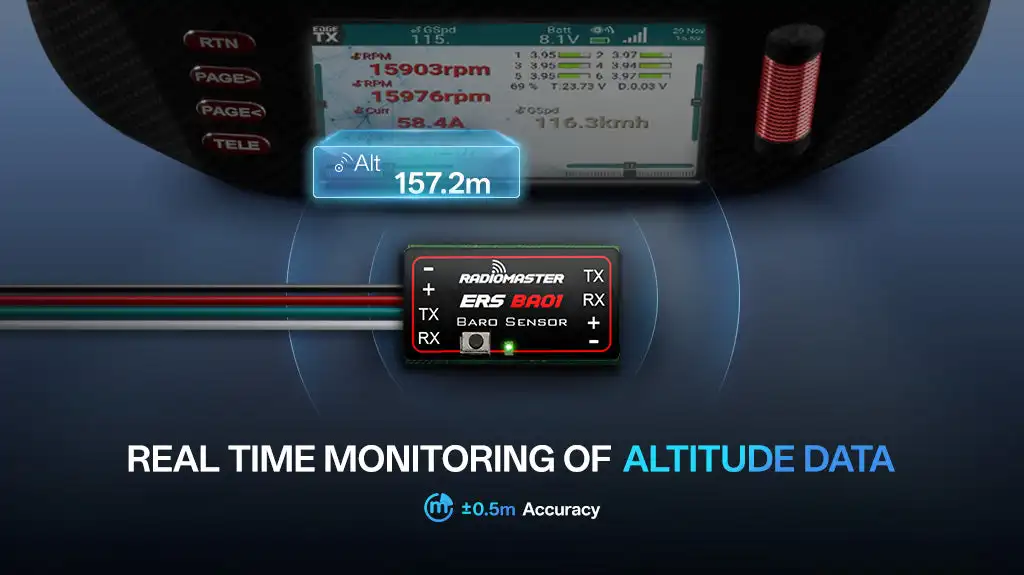 ERS-BA01 - Precision Barometric Altitude Sensor for ExpressLRS Systems