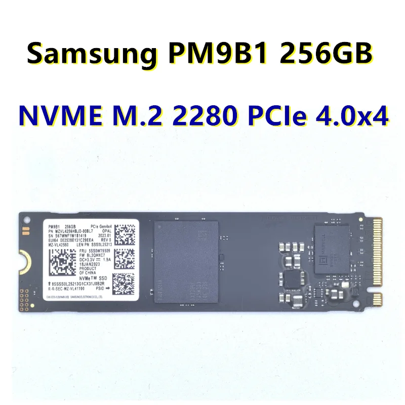 Samsung SSD PM9B1 256G M.2 2280 PCIe 4.0 x4 NVME protocol solid