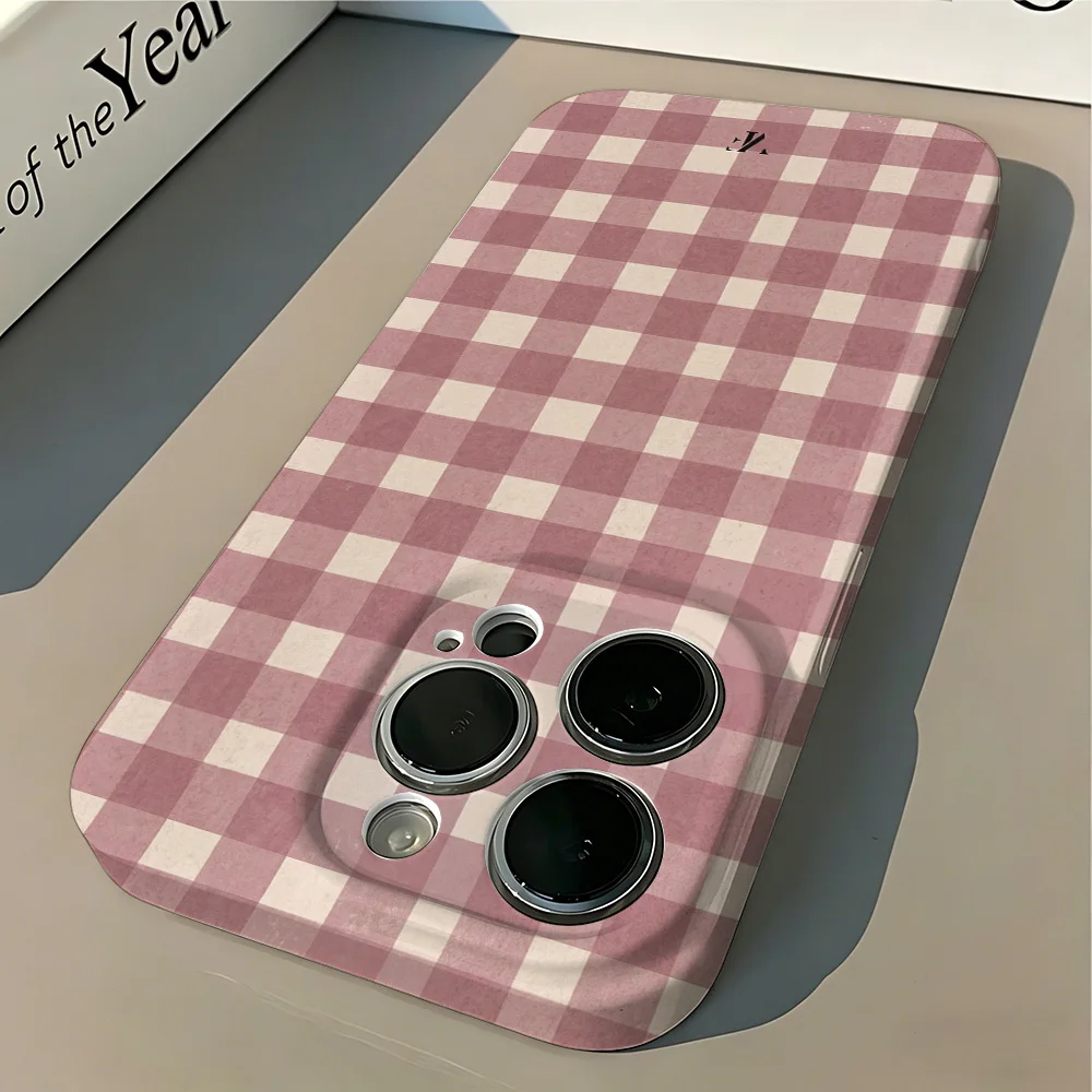 Vibrant Checkered Glossy Phone Case - Hard PC Cover