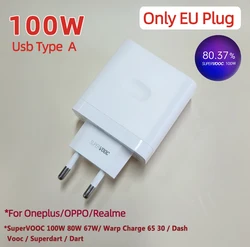 100W SuperVOOC Fast Charger Adapter, EU/US Power Adapter - Only 100w EU Plug