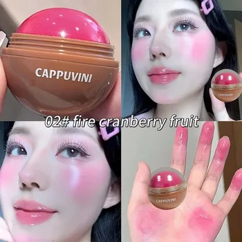 Brightening Face Juice Blush Ball Multi-Use Easy Color Water Light Blusher Natural Redness Suitable for Lips and Cheeks