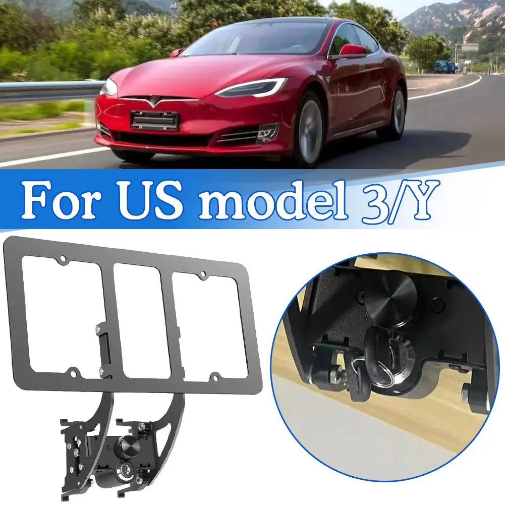 

Передний держатель номерного знака Tesla Model 3 Y с защитой от кражи