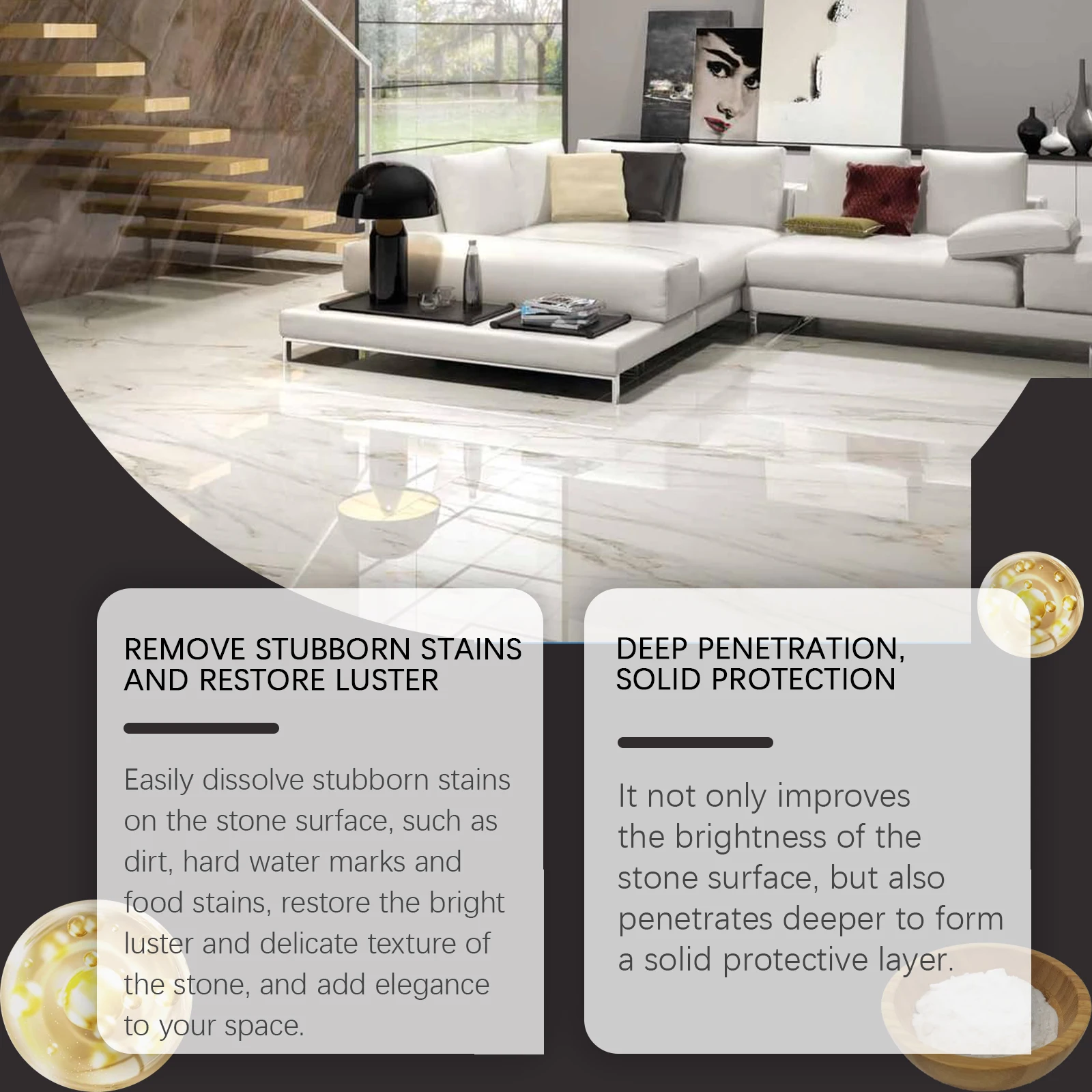 Diamond polishing paste Stone polishing paste Polishing refurbished stone furniture paint care brightener tile repair
