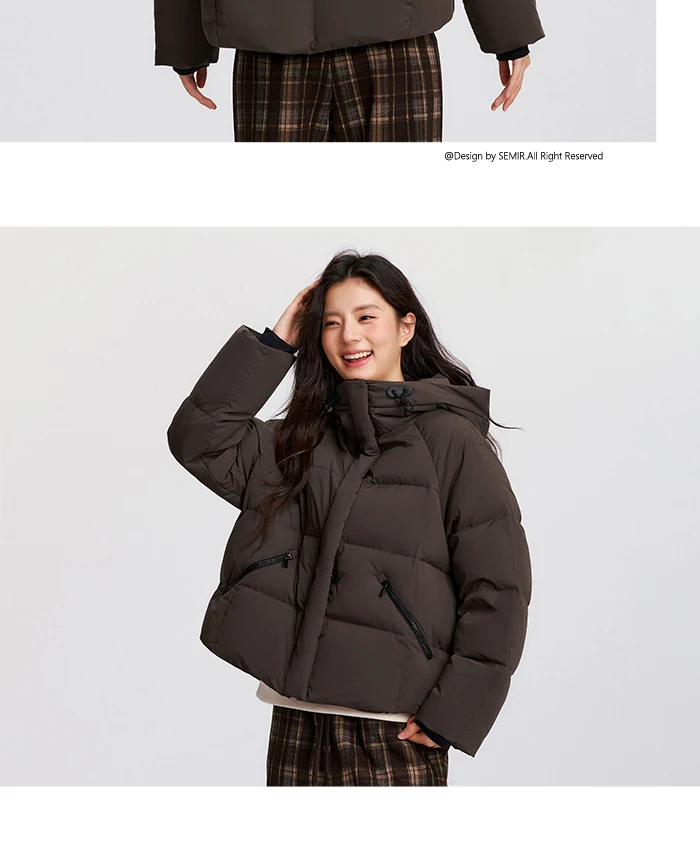 Down Jacket Women Loose Hooded New Winter Waterproof and Windproof Outerwear