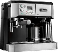BCO430 Combination Pump Espresso and 10-Cup Drip Coffee Machine with Frothing Wand, Silver and Black 1