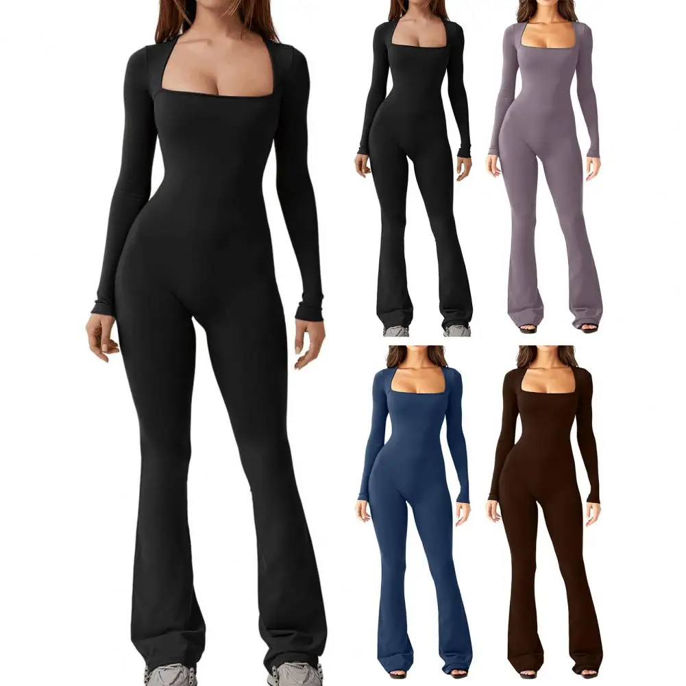 

Однотонный черный/белый Облегающий комбинезон, женские спортивные комбинезоны, летние эластичные комбинезоны с длинным рукавом и молнией