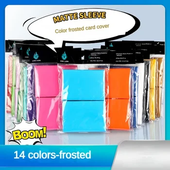 무광 카타나 트레이딩 카드 슬리브 거치대 TCG 카드 보호대, MTG 유희왕 카드 슬리브, 66x91mm, 100 개