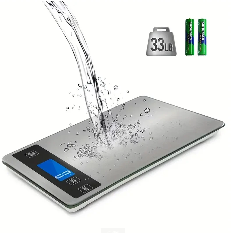 1pc Food Scale, 33lb/15kg Rechargeable Digital Kitchen Scale 1g/0.1oz Precise Graduation Ounces And Grams For Weighttery Opera