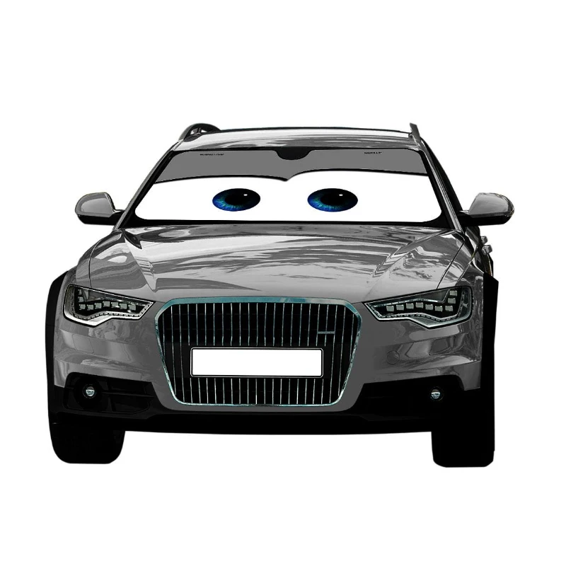 6 Colors Eyes Heated Windshield Sunshade Car Window Windscreen Cover Sun  Shade Auto Sun Visor Car-covers Car Solar Protection