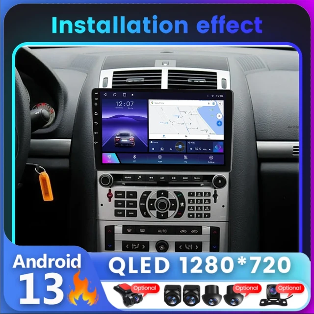Reproductor Multimedia con Android 12 para coche, Radio con