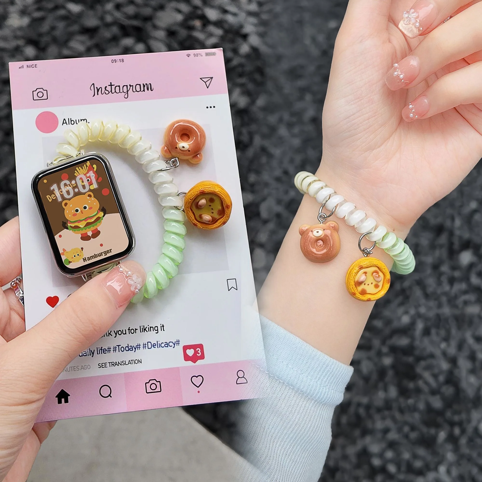 Elastic Stretchable Scrunchie Bracelet Strap