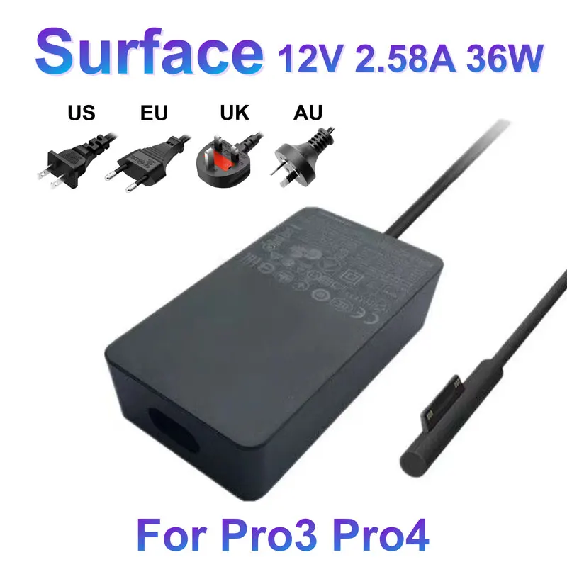 12V 2.58A Power Adapter 1625 1724 1631 36W 5V 1A For Microsoft Surface Pro3 Pro4