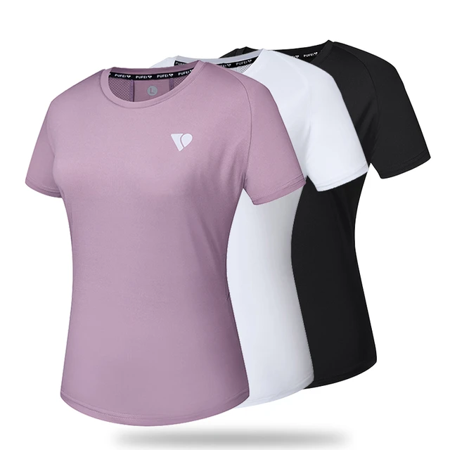 Women Gym T-Shirt Slim-Fit - Purple