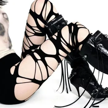 Irregular Hollow Fishnet Stockings 2
