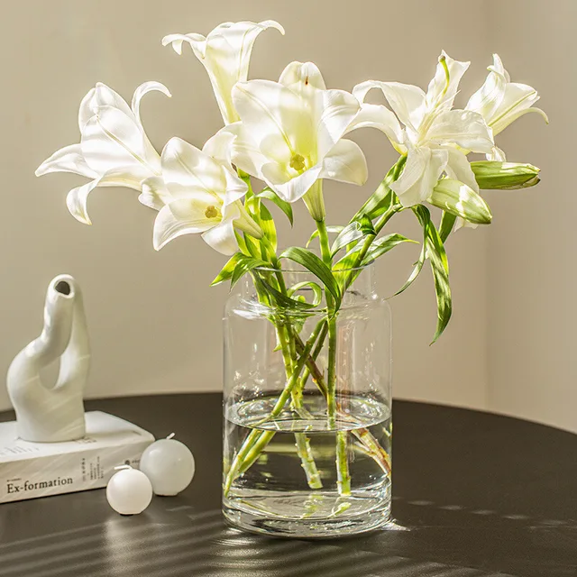 新品　クリスタルソープ　薔薇　白薔薇　ガラス花瓶　ダイヤモンドケース　ホワイト バラの形をしたガラスの花瓶,大きな装飾的な花瓶,リビングルーム