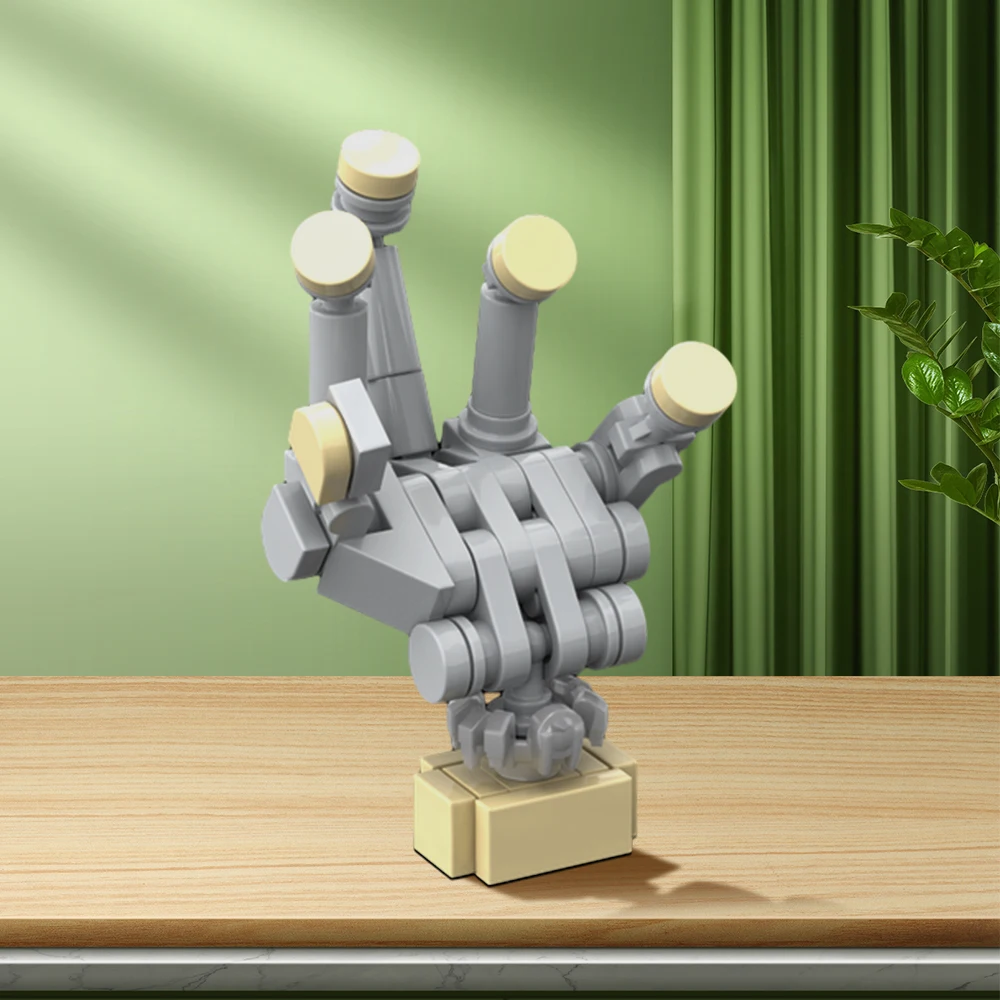 Moc Thing In Addams Family Building Blocks Film Modello Fai Da Te Set Di Mattoni A Mano Disincorporati Handservant Dedos Toys Gift Adult Kids Mano