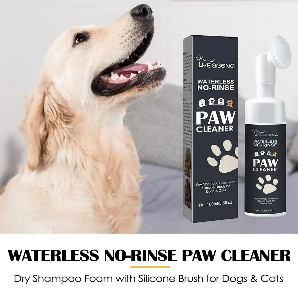 Pet Foot Cleaner Foam Dogs Cats Paw Care Animal Hand Extract Foam Pets Washing Supplies Claw Washing Herbal U9r5