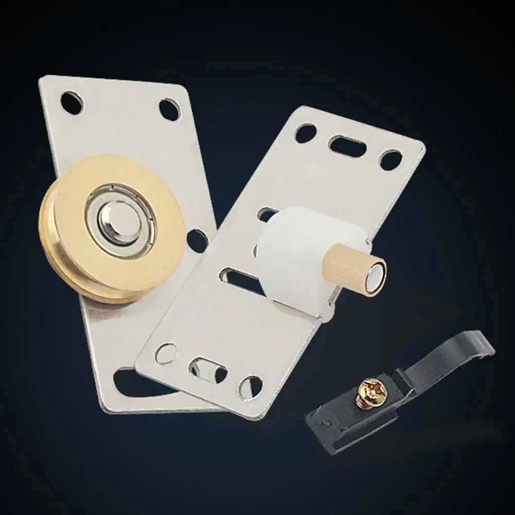 Stainless Steel Pulley Heavy Duty Sliding Door Wheels Pulleys Rollers Runners For Cupboard Cabinet Funiture Accessories 1set sliding door roller shower room pulley sliding door pulley