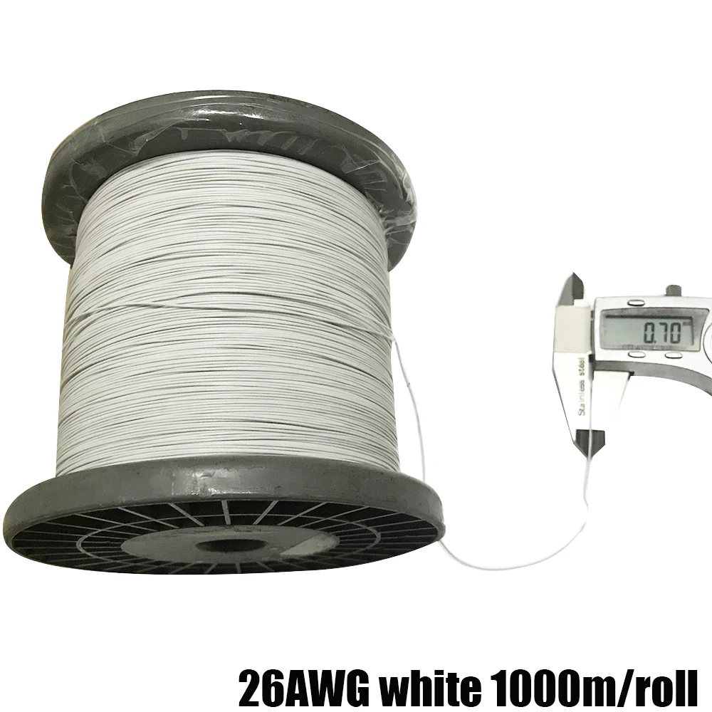÷ ̾ UL10064 26AWG 32AWG 34AWG ũ  ̾ ,    ̾ PTFE  ̺, 10m