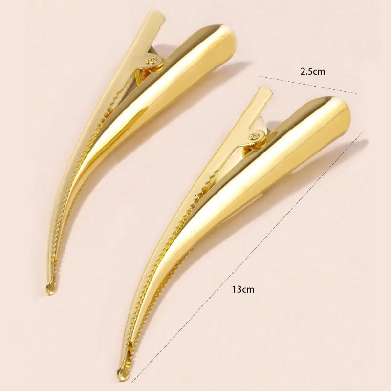 Elegant Metal Hair Clips - Stylish Salon Hairdressing Accessories