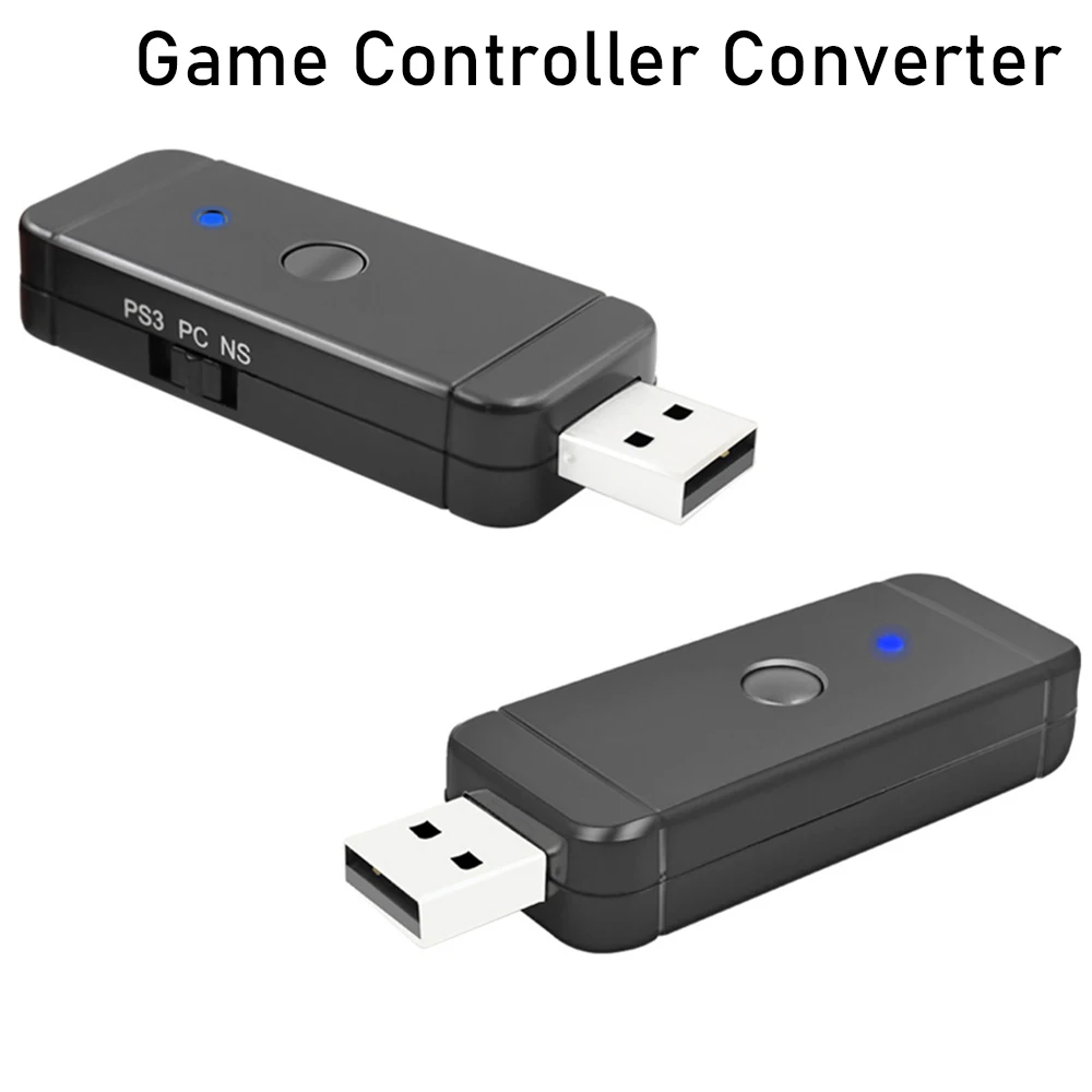 스위치/PS3/PS4/Xbox One/Xbox 슬림 컨트롤러용 USB 수신기, PC 무선 어댑터 무선 유선 컨트롤러 변환기