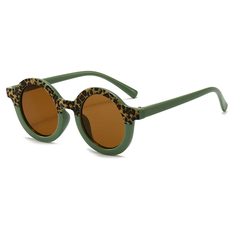 Online Same Style Leopard Print Children's Sunglasses