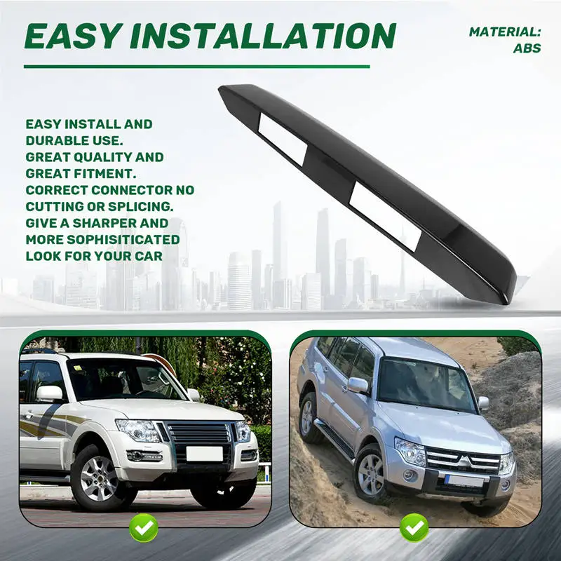 A22F-Car Spare Tire Cover Tire Up Board For Mitsubishi Pajero V97 Montero V93 Shogun V95 V87 2007-2013