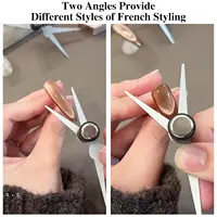 1/2Pc Double-Head French Cat Eye Nail Magnet Set Big Y-shaped 2 In 1 Crescent Moon Cat Eye's Magnet Stick DIY Gel Manicure Tool 4