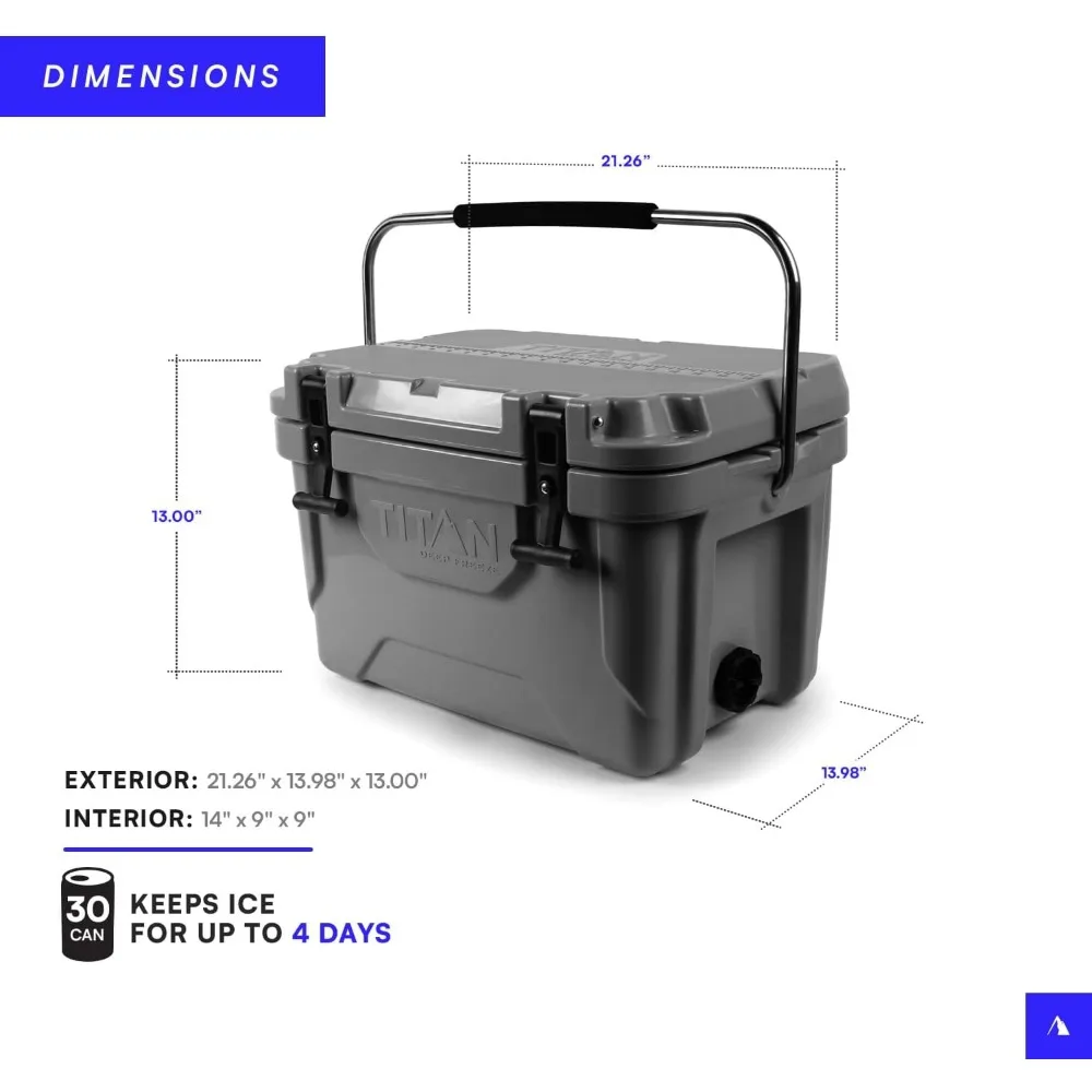 Chest Cooler Roto Cooler with Microban Protection and Deep Freeze Insulation