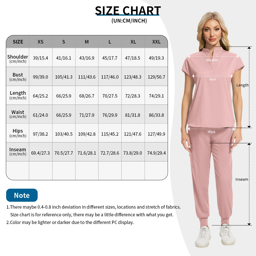 Medical Surgical Uniforms Women Beautician Work Sets Scrubs Uniforms Hot Sale Hospital Nursing Tops and Pants Workwear