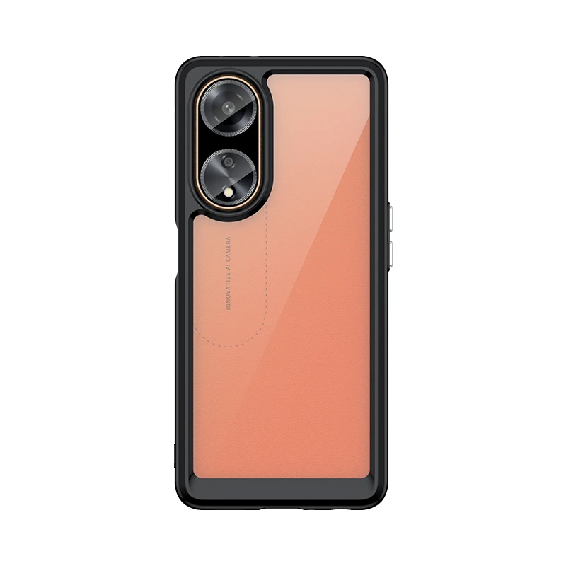 HGJTF Hoesjes voor Oppo A98 5G (6.72 inch), Transparante zachte siliconen TPU bumper beschermhoes, geschikt voor Oppo A98 5G Schokbestendig telefoonhoesje - Clear