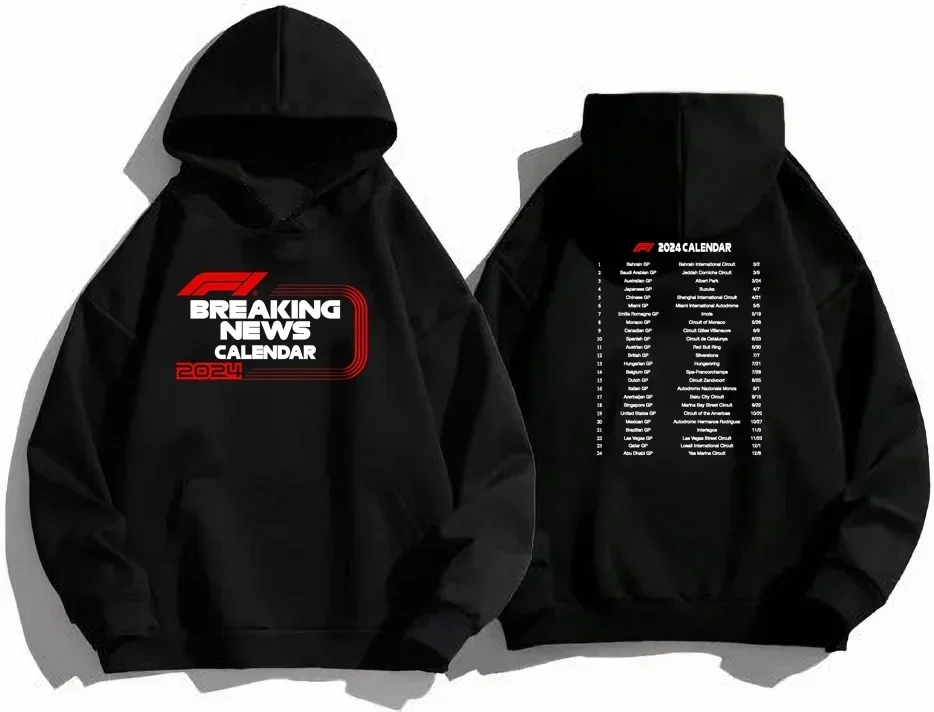 

2024 GP Race Men's Racing Quick Dry Hoodie F 1 Casual Lando Max Verstappens Polyester Esteban Ocons Women's Sports Hoodie