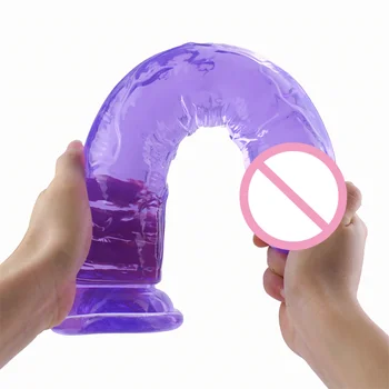 XXL Realistic Dildo with Suction Cup Flexible Huge Fake Penis for Women Body-Safe Big Dick Anal Butt Plug Sex Toy Shop for Adult 5