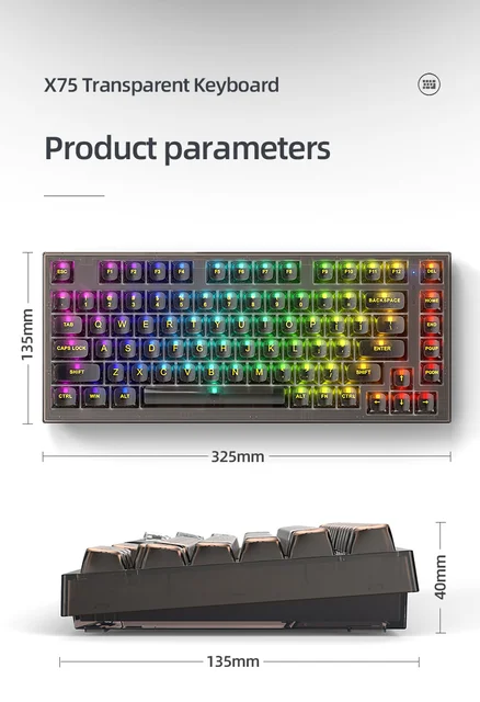 Achetez en gros Clavier De Jeu à Commande Vocale Rgb Transparent En Cristal  Avec Roues De Défilement Chine et Clavier Transparent à 30 USD