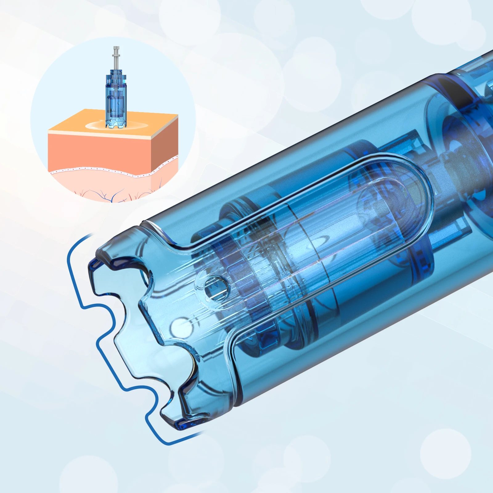 Replacing Needle Cartridge For Dr Pen M8S A9 A8S Work Derma Pen 11/16/24/36/42/Nano MTS Microneedling Skin care 100PCS 50PCS