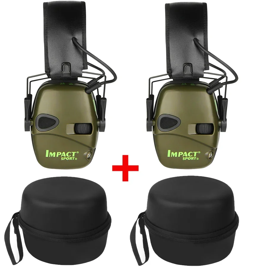 2PCS 1PCS Outdoor Tactical Shooting Electronic Earmuffs Shooting Headphones Noise Reduction Hearing Protection Ear Protection