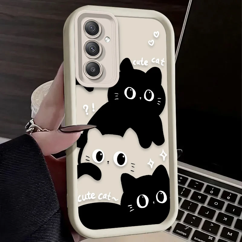 Cute Black Cat Soft Phone Case - Stylish Protective Back Cover