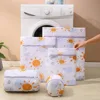 Portable Washing Machine Laundry Bags Printing Mesh Wash Bag Clothing Organizer Foldable Laundry Wash Bag Home 5