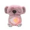 Baby Music Breathing Bear Baby Soothing Otter Plush Doll Toy Baby Kids Soothing Sleeping Companion Sound and Light Doll Toy Gif 1